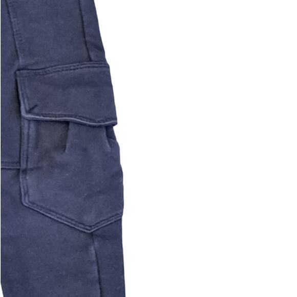 Tea Collection Girls Navy Stretch Cargo Pants Size 2 - Picture 3 of 9